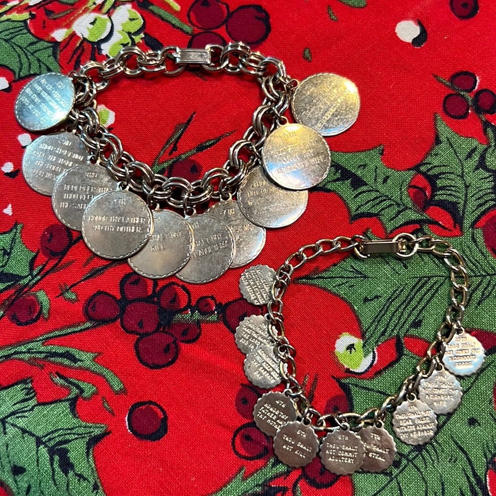 10 Commandments Charm Bracelets